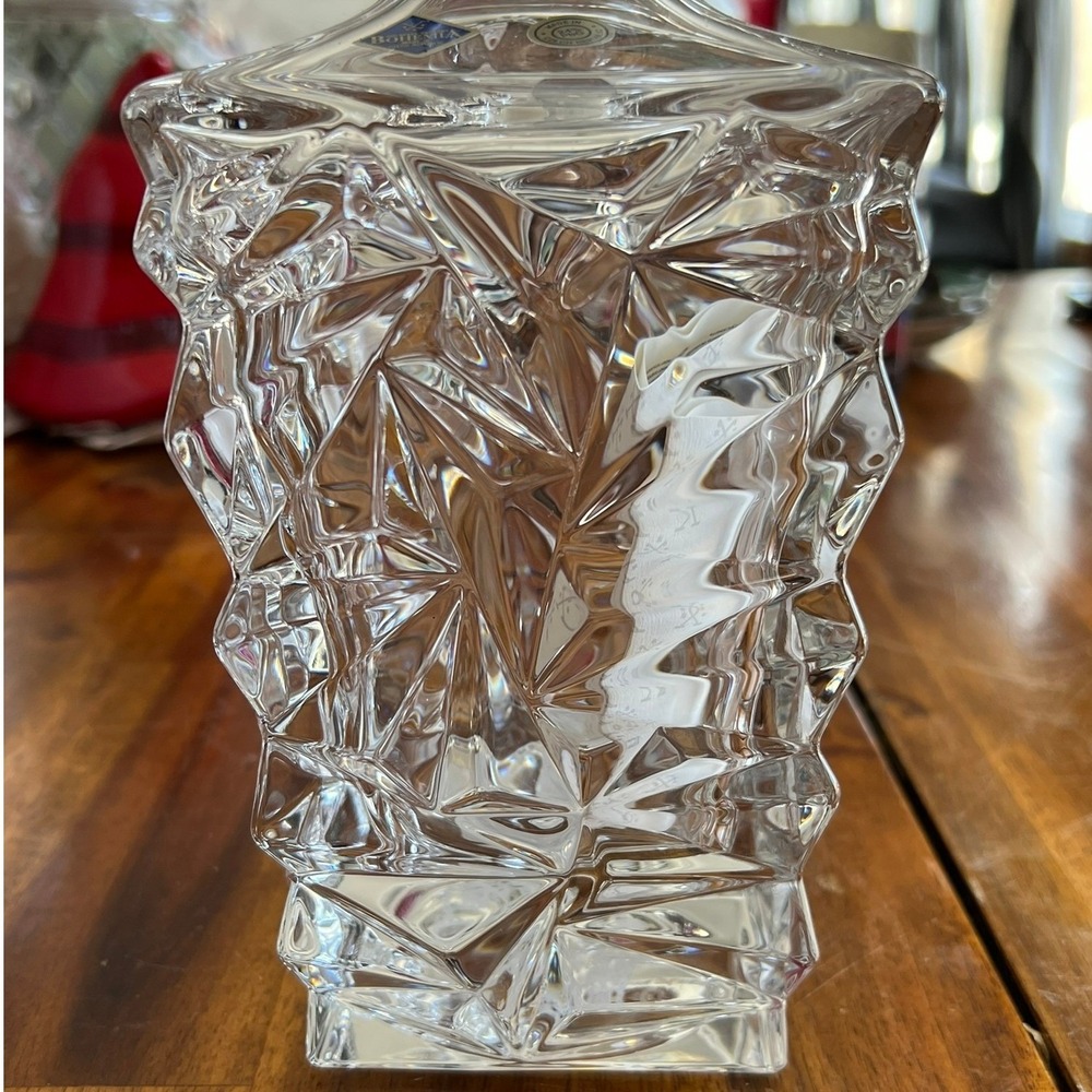 Bohemia Crystal Decanter Unisex OS Clear NWOT 24% Lead Glass Czech Republic - Picture 8 of 9